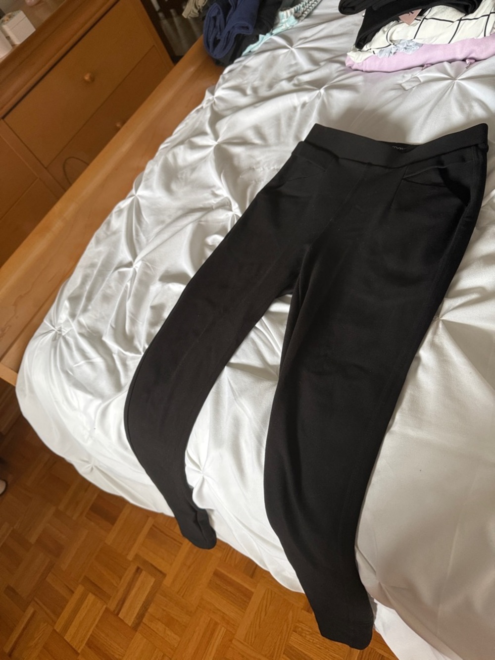 Slim Ponte Skinny Pants in Black - Stretch Comfort